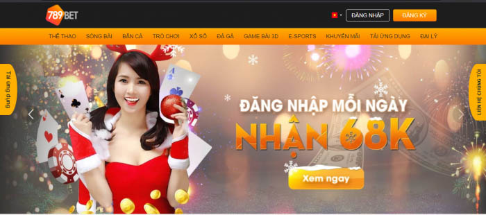 Đăng nhập mỗi ngày để nhận ngay khuyến mãi 68k tại nhà cái 789Bet 