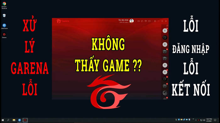 Lỗi Garena không hiện game - Nguyên nhân xảy ra lỗi Garena không hiện game