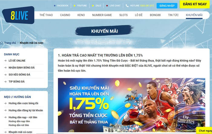 Trang web thường xuyên tung ra các ưu đãi hấp dẫn